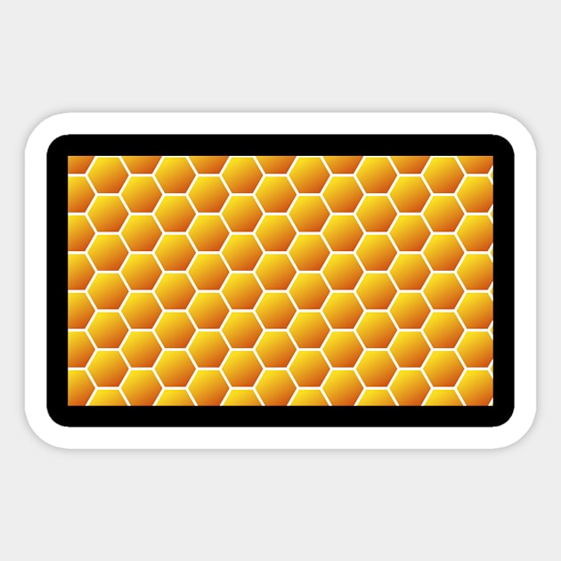 Beekeeper Honeycomb Mask Sticker by Bestseller